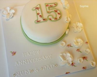 Anniversary cake - Cake by Littlelizacakes