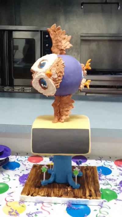 Owl Gymnast - Cake by Alli