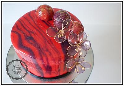 Shiny Mirror Glaze - Cake by Planet Cakes
