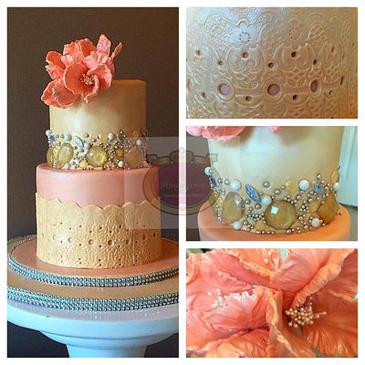 Engagement Cake - Cake by RaqGen's SweetLane