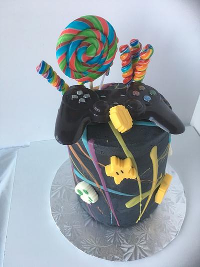 Gamers Splatter Cake - Cake by Bevy