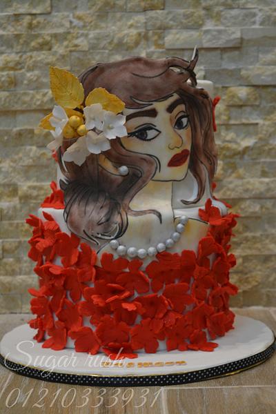 Painted Lady cake  - Cake by Sara Mohamed