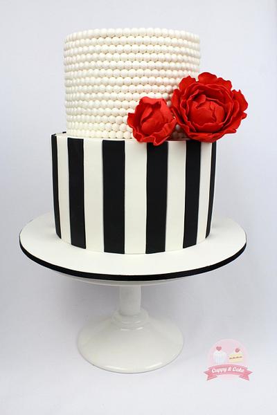 Black, white and Red - Cake by Cuppy & Cake