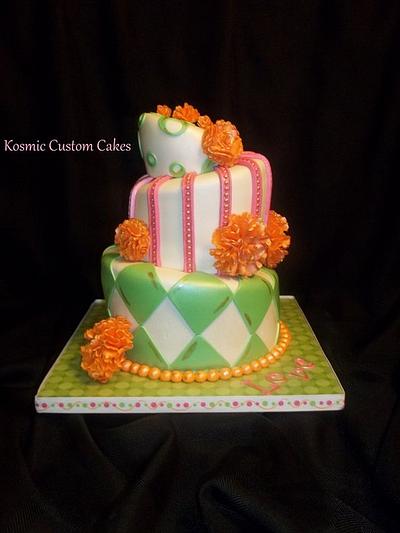 Love is in the Air - Cake by Kosmic Custom Cakes