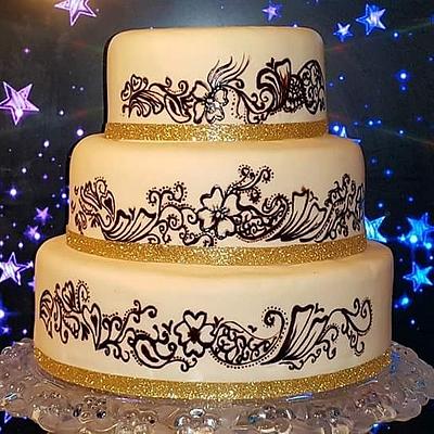 Henna cake - Cake by LegendaryCakes