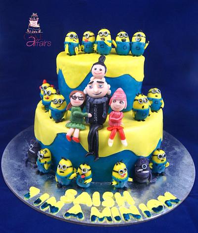 Gru and the minions! - Cake by Sushma Rajan- Cake Affairs