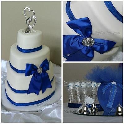 Heart Wedding Cake/ Cake pops - Cake by My Cake Sweet Dreams