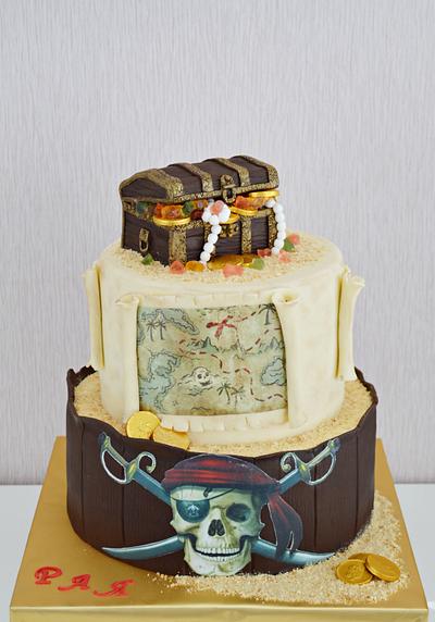 Pirate party cake - Cake by benyna