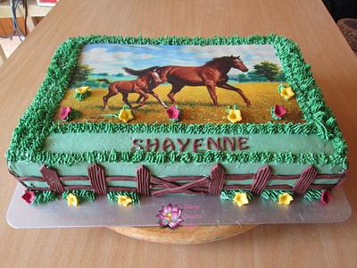 Horse Love - Cake by Mary Yogeswaran