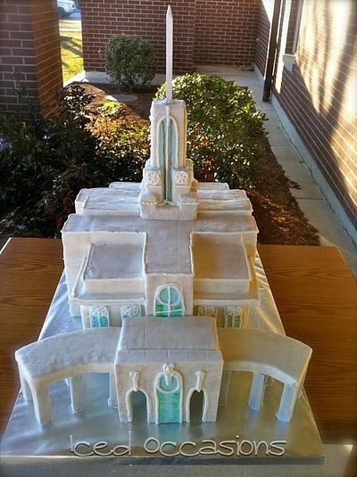 Sculpted Temple Cake - Cake by Morgan