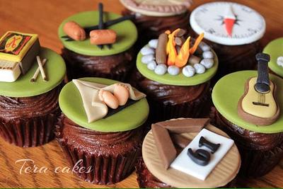 camping cupcakes - Cake by Tera cakes