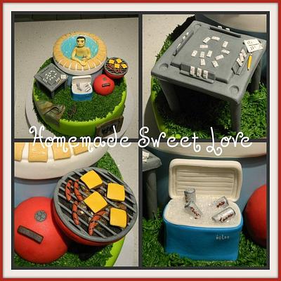 Pool party for a guy  - Cake by  Brenda Lee Rivera 