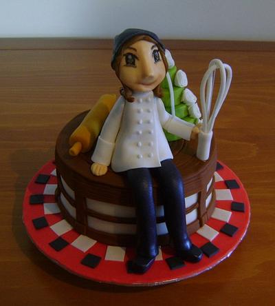 Pastry Chef cake - Cake by Zukkaro.Dulces y Cafe