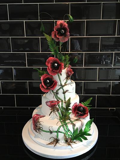 Poppies - Cake by Paul of Happy Occasions Cakes.