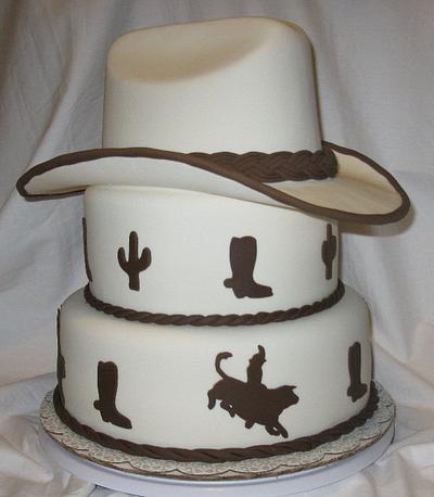 Cowboy & Bull Riding Groom's Cake - Cake by DoobieAlexander