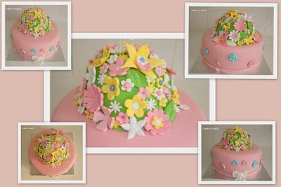 flower cake - Cake by Cakes-n-Sweets