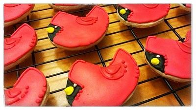 Cardinal cookies - Cake by  Pink Ann's Cakes