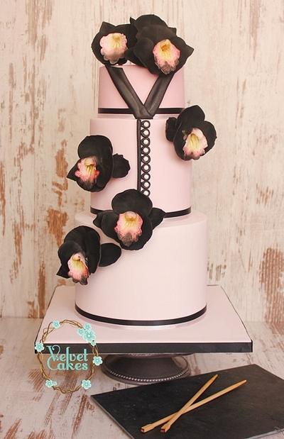 Black Orchid Cake - Cake by The Velvet Cakes