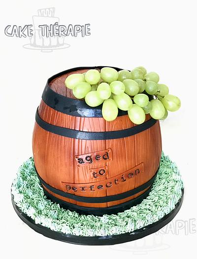Wine Barrel Cake - Aged to Perfection! - Cake by Caketherapie