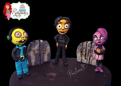 The 3 rock Zombies!!!! - Cake by Rosa Laura Sáenz