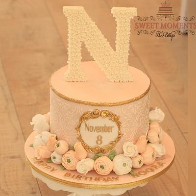 Monogram Cake  - Cake by Sweet Moments The Boutique 