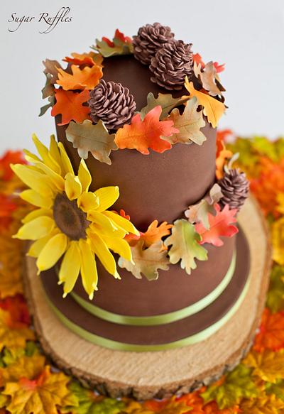 Autumn Cake - Cake by Sugar Ruffles