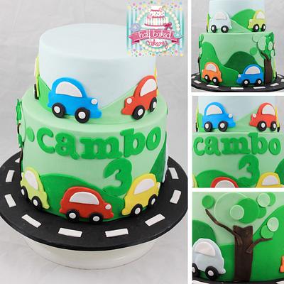 Cambo is 3 - Cake by Sheridan @HalfBakedCakery