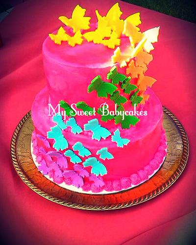 Butterflies  - Cake by My Sweet Babycakes