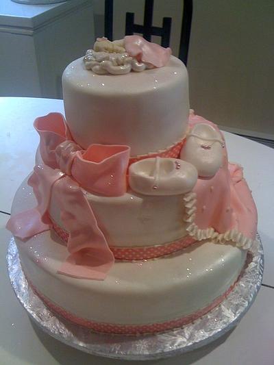 Baby shower cake  - Cake by elci