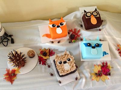 Woodland Animals for Baby Shower - Cake by Guppy