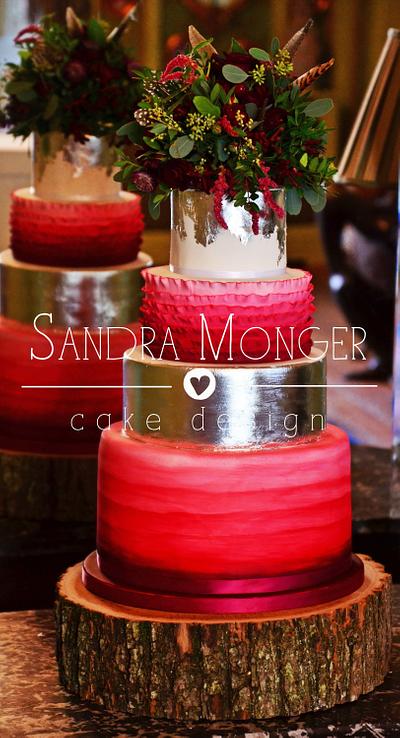 Winter Wedding Cake - Cake by Sandra Monger