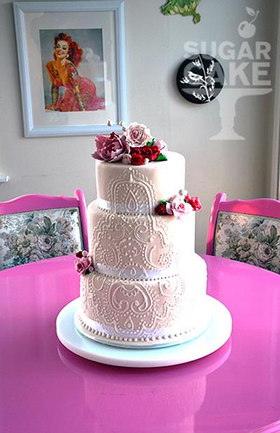 Henna wedding cake  - Cake by Cherrycake 