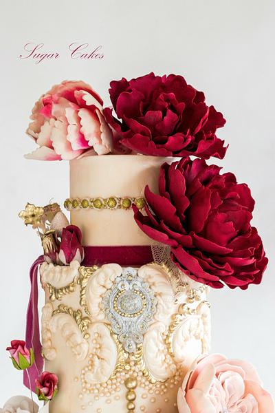 "Scarlet Ruby" Spectacular Pakistan Collaboration - Cake by Sugar Cakes 