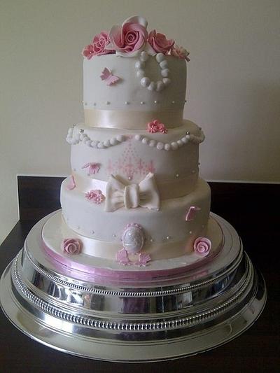 My first wedding cake  - Cake by Jodie Taylor
