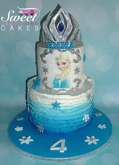 Frozen Elsa tiara cake - Cake by Sweet Creations Cakes