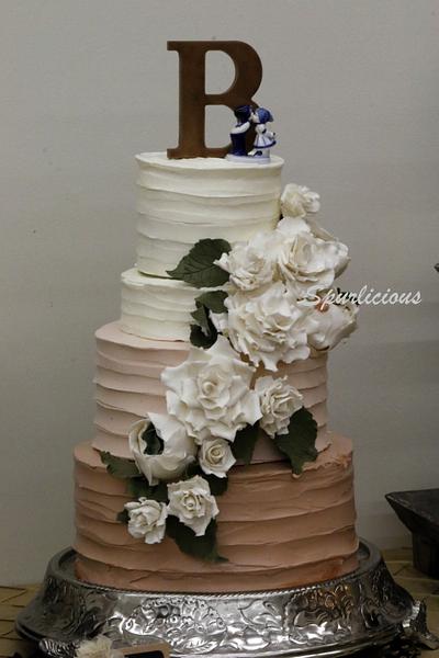 Ombre Wedding Cake - Cake by Connie Whitelock