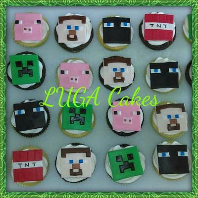 Minecraft cupcakes - Cake by Luga Cakes