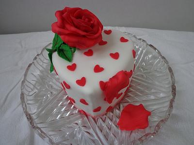 Valentines day cake - Cake by Zoe White