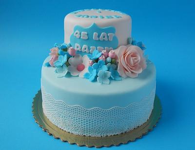  45 wedding anniversary - Cake by 3torty