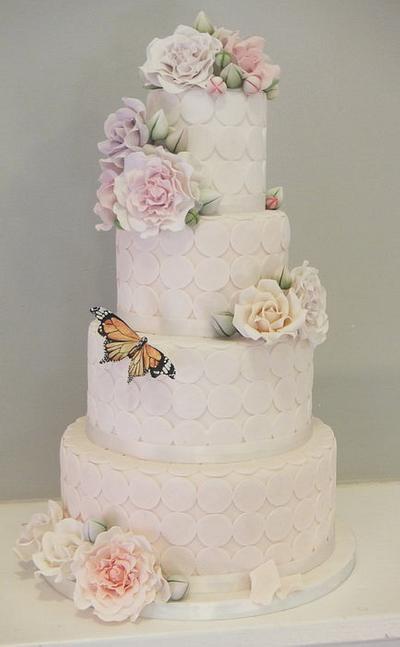 Spring themed wedding cake - Cake by Sugar Spice