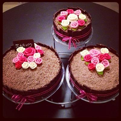 Wedding cake with chocolate - Cake by Elena Evstratova