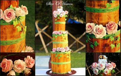 Vintage Wedding Cake(3 feet tall) - Cake by Slice of Heaven By Geethu