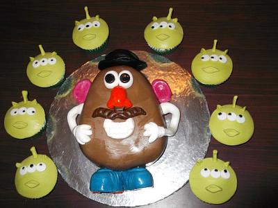 Mr Potato Head and LGM cupcakes - Cake by Cakesnstuff