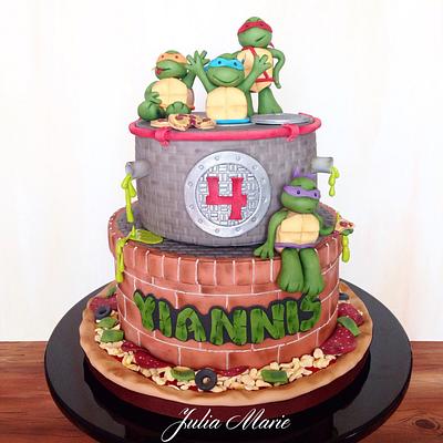 TMNT Cake - Cake by Julia Marie Cakes