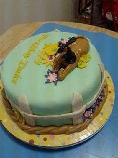 Horse themed birthday cake and cupcakes - Cake by Cakelady10