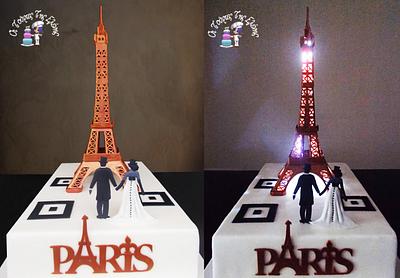 Wedding cake "Eiffel tower"!!! - Cake by Moustoula Eleni (Alchemists of cakes)