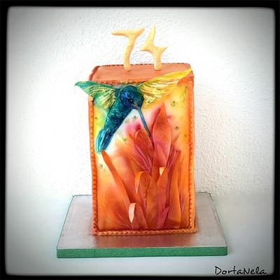 Cake with Hummingbird - Cake by DortaNela