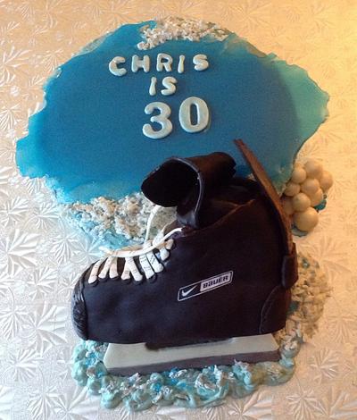 Ice Skate Cake - Cake by June ("Clarky's Cakes")