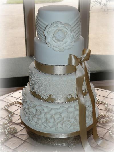 Petals and Lace - Cake by Karens Kakes
