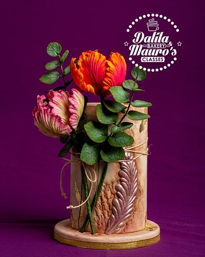 Sugar paste Tulip Flower - Cake by Dalila Cabrita